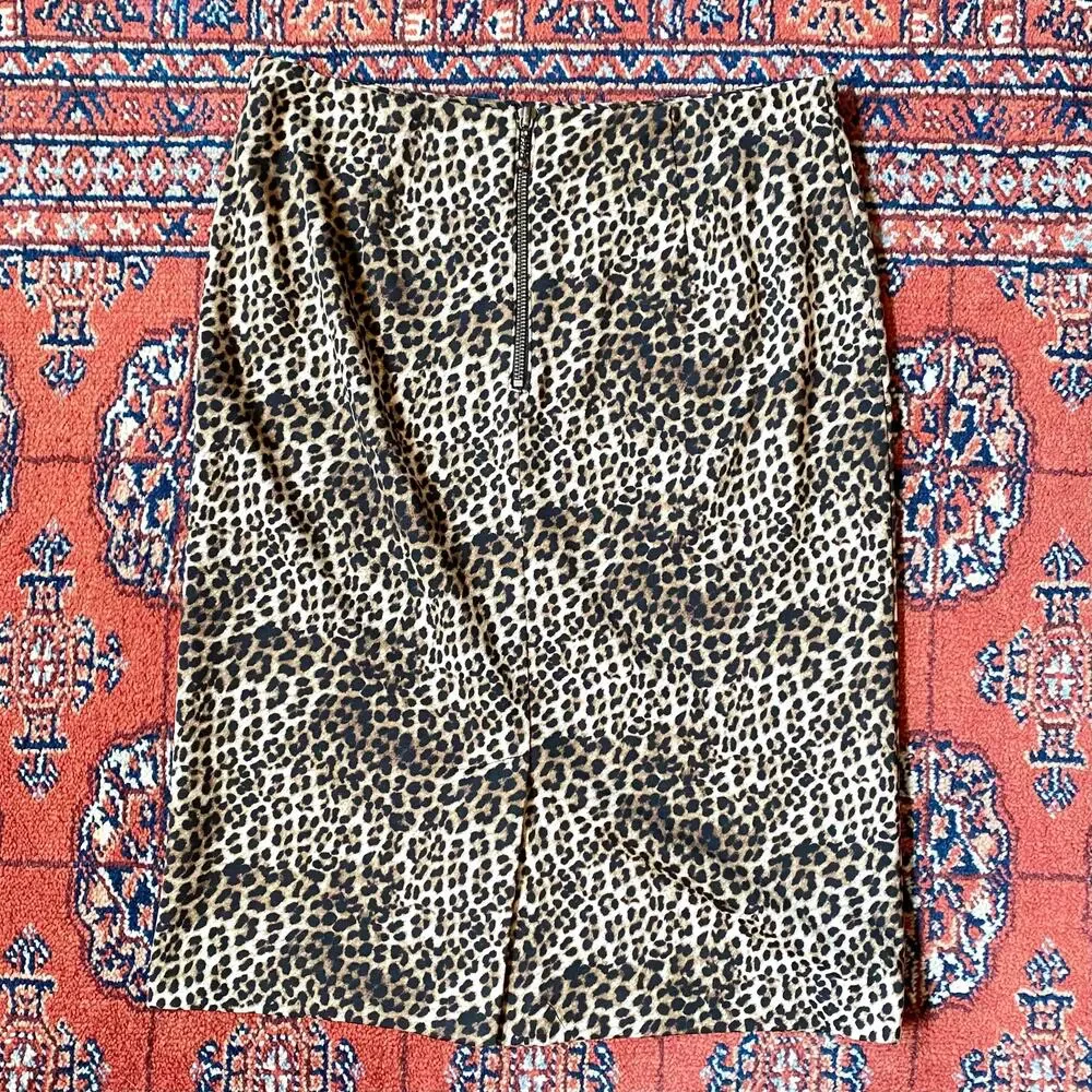 Alfani Size‎ 4 Animal Print Smooth Knit Pencil Skirt IMMACULATE CONDITION!